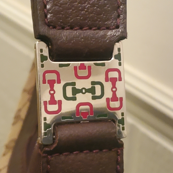 Authentic Gucci  Monogram Brown Shoulder Bag - Picture 3 of 16